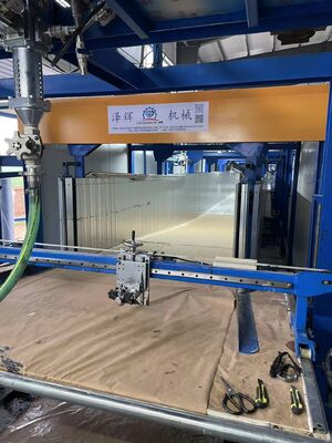 Automatic Glass Flow Meter Horizontal Foam Making Machine Up To 1300mm Height